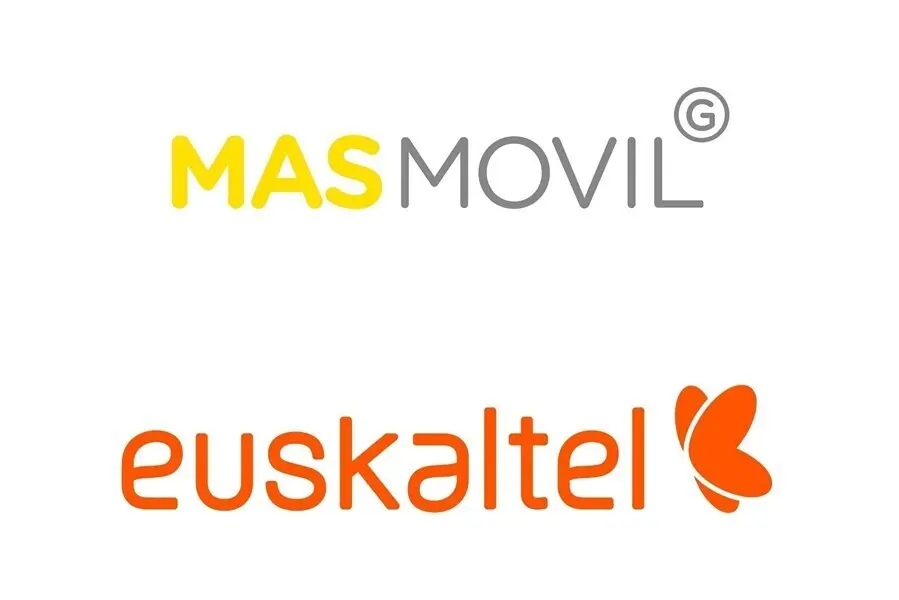 Archivo - Logos de M&aacute;sM&oacute;vil y Euskaltel