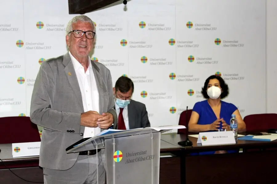 El fil&oacute;sofo, pedagogo y ensayista, Gregorio Luri, durante el II Congreso CEU de Innovaci&oacute;n Educativa y Docente