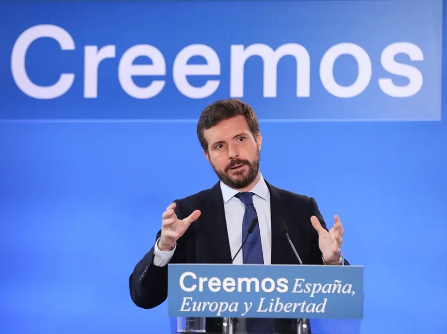 El presidente nacional del Partido Popular, Pablo Casado, interviene en el curso &lsquo;Espa&ntilde;a, Europa y libertad&rsquo;, a 6 de julio de 2021, en El Escorial, Madrid, (Espa&ntilde;a). 