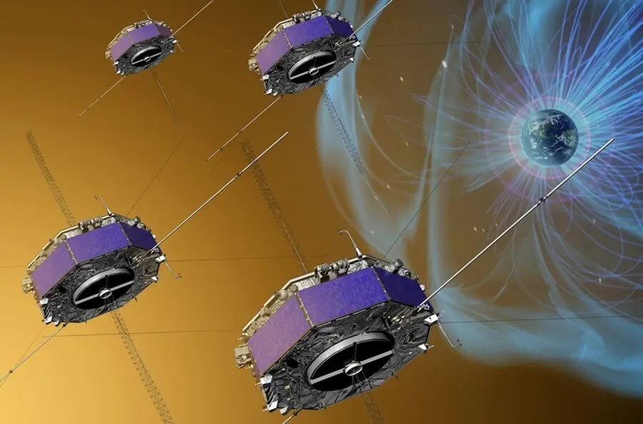 La misi&oacute;n MMS est&aacute; integrada por cuatro naves id&eacute;nticas volando en formaci&oacute;n