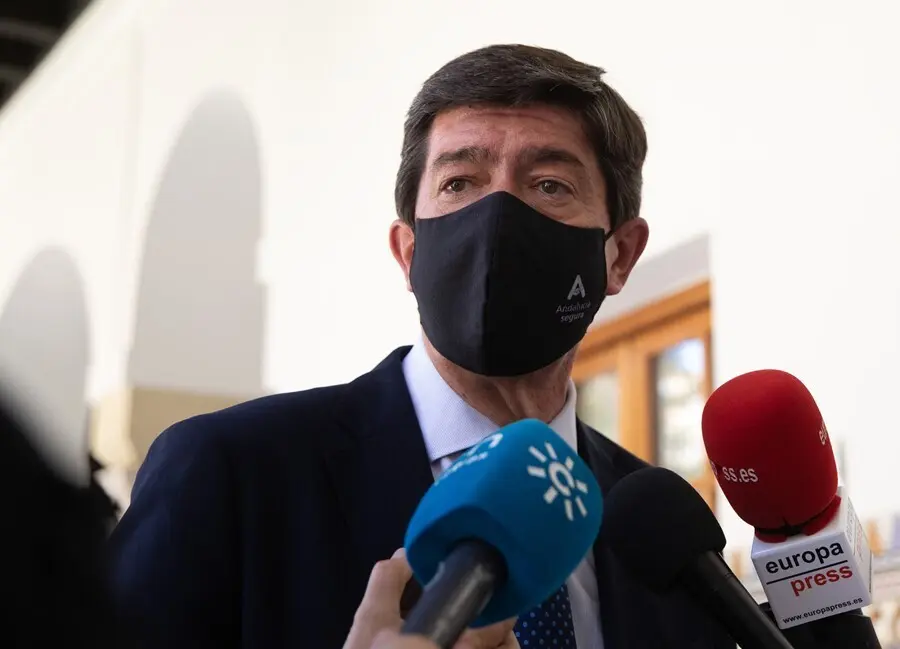 El vicepresidente de la Junta de Andaluc&iacute;a y coordinador de Ciudadanos en Andaluc&iacute;a, Juan Mar&iacute;n, en una imagen de archivo. 