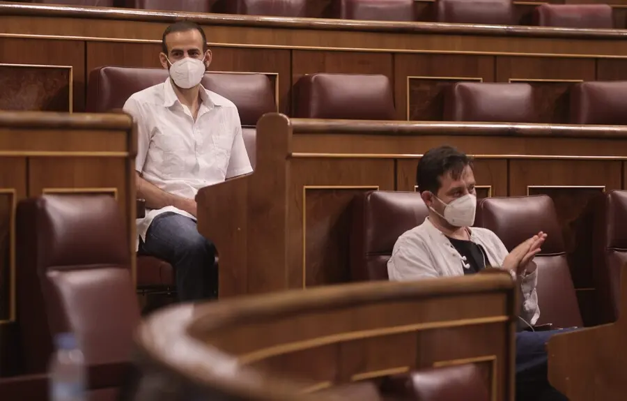 Foto de archivo del diputado de Unidas Podemos en el Congreso Miguel &Aacute;ngel Bustamante