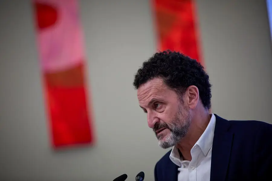 El vicesecretario general de Ciudadanos y portavoz adjunto en el Congreso, Edmundo Bal, durante una rueda de prensa en la sede nacional del partido.