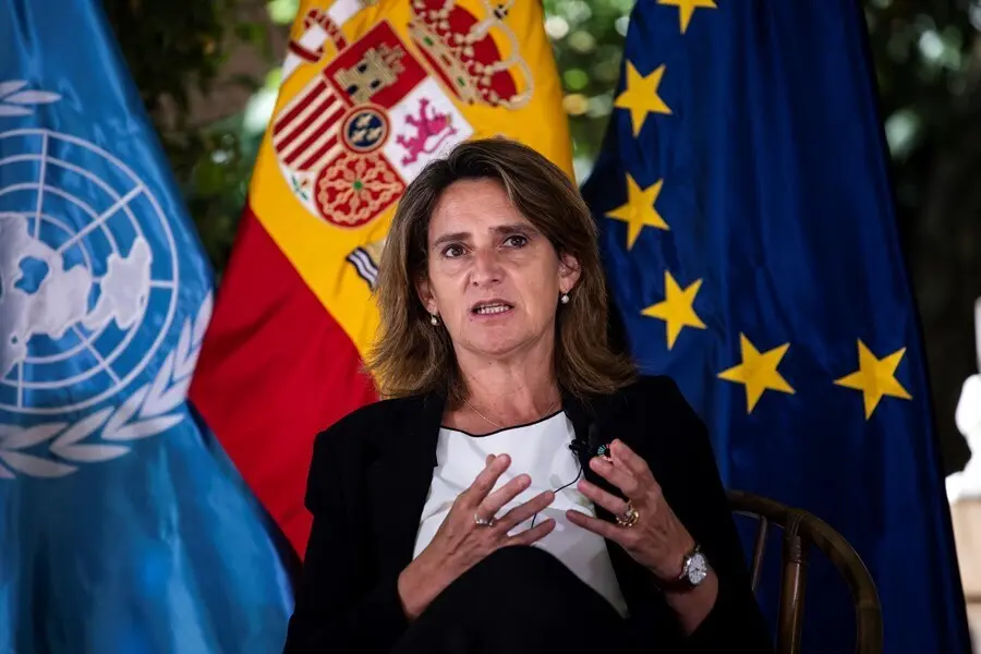 La vicepresidenta cuarta y ministra para la Transici&oacute;n Ecol&oacute;gica, y el Reto Demogr&aacute;fico, Teresa Ribera
