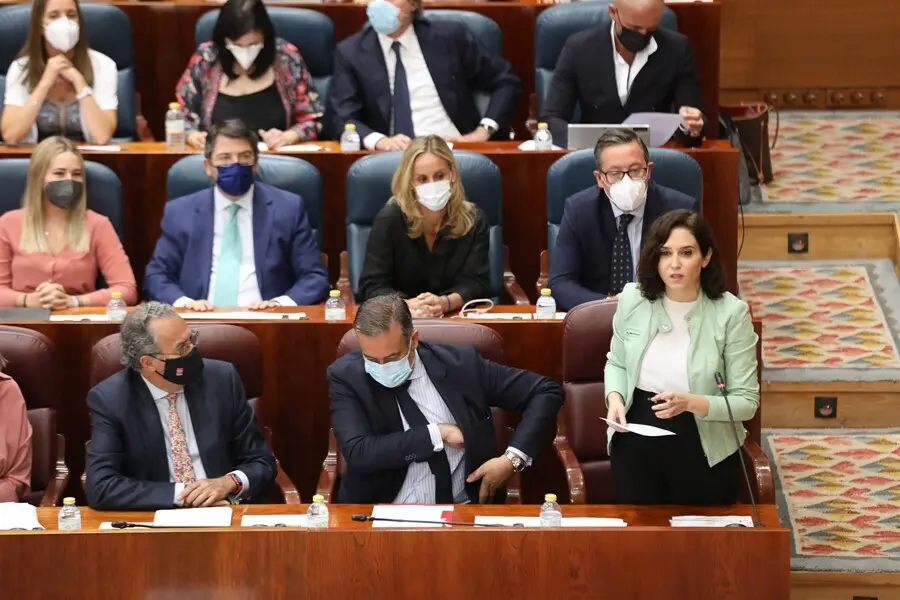 Isabel D&iacute;az Ayuso en la Asamblea de Madrid