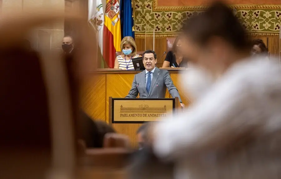 El presidente de la Junta de Andaluc&iacute;a, Juanma Moreno