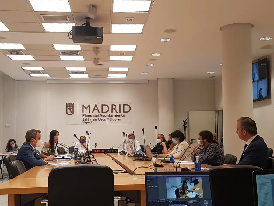 La vicealcaldesa de Madrid, Bego&ntilde;a Villac&iacute;s, y el portavoz de Vox, Javier Ortega Smith