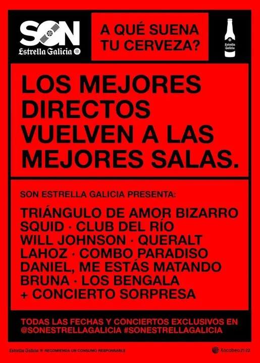Cartel promocionaol SON Estrella Galicia