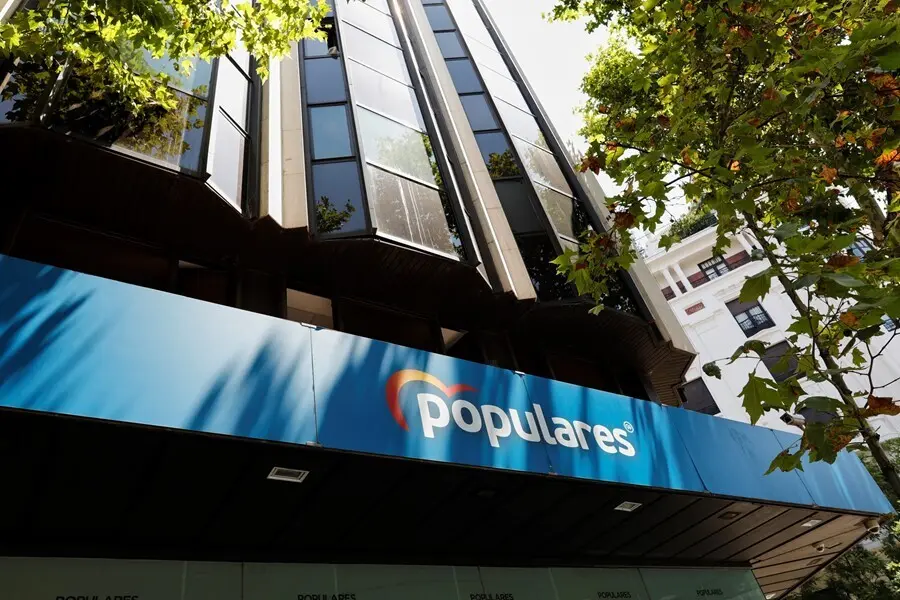 Archivo - Edificio de la sede del PP, situado en la calle G&eacute;nova, en Madrid (Espa&ntilde;a), a 24 de julio de 2020.