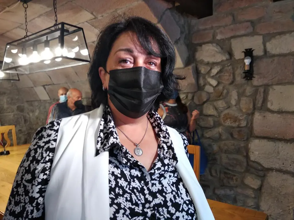 Rosa Fernandez, durante la toma de posesi&oacute;n de su nuevo cargo como alcaldesa. / SAJA