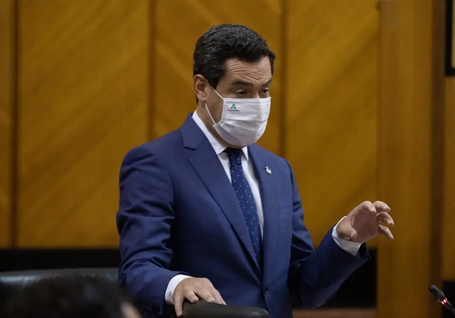El presidente de la Junta de Andaluc&iacute;a, Juanma Moreno