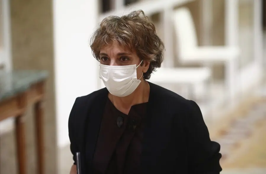 Archivo - La vicepresidenta tercera del Congreso y diputada de Unidas Podemos, Gloria Elizo, se dirige a una Junta de Portavoces convocada en el Congreso de los Diputados, a 13 de abril de 2021, en Madrid, (Espa&ntilde;a).