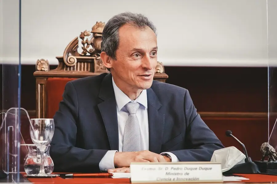 El Ministro Pedro Duque en un acto de presentaci&oacute;n del acceso libre al Diccionarios de T&eacute;rminos M&eacute;dicos de la RANME