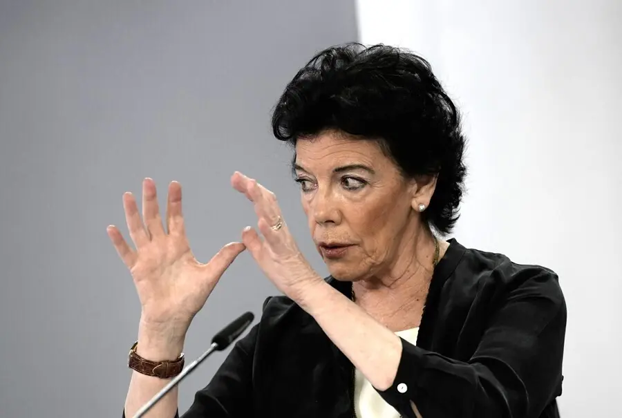 La ministra de Educaci&oacute;n y Formaci&oacute;n Profesional, Isabel Cela&aacute;,