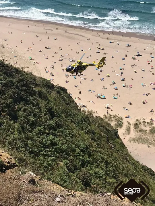 Imagen del rescate en Xag&oacute;.
