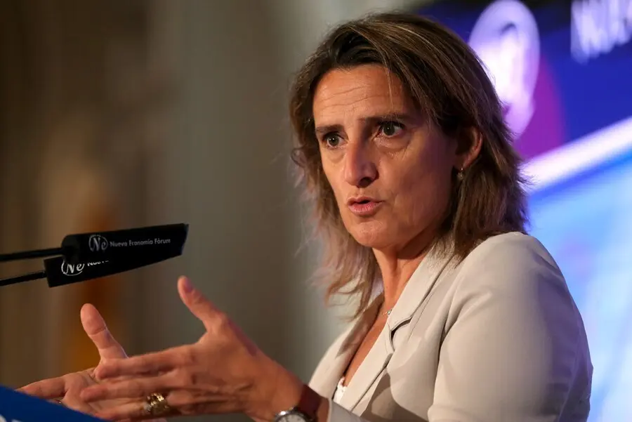 La vicepresidenta cuarta y ministra para la Transici&oacute;n Ecol&oacute;gica y el Reto Demogr&aacute;fico, Teresa Ribera, 