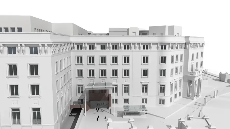 Simulaci&oacute;n de la futura sede del Ministerio de Asuntos Exteriores en la plaza de Marqu&eacute;s de Salamanca