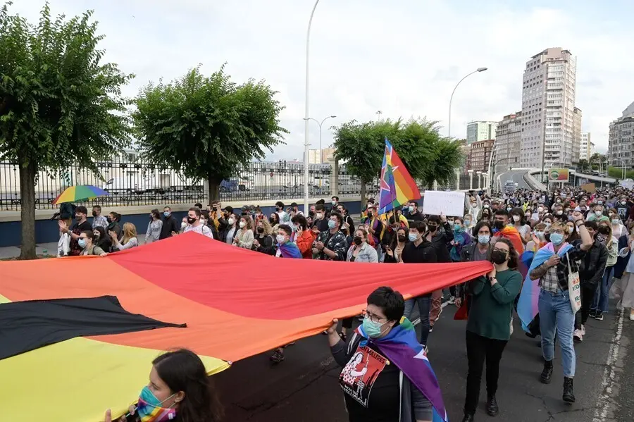 Concentraci&oacute;n contra agresiones LGTBf&oacute;bicas y en defensa de Samuel en A Coru&ntilde;a