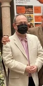 El director del Festival de Teatro de M&eacute;rida, Jes&uacute;s Cimarro, en la presentaci&oacute;n de uno de los espect&aacute;culos del certamen