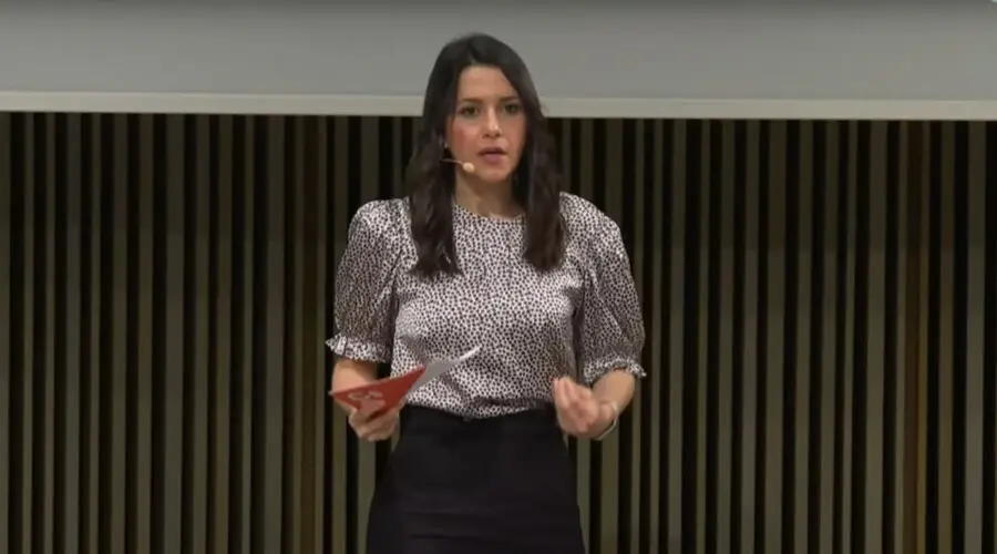 La presidenta de Cs, In&eacute;s Arrimadas, en el acto del partido por su 15 aniversario.