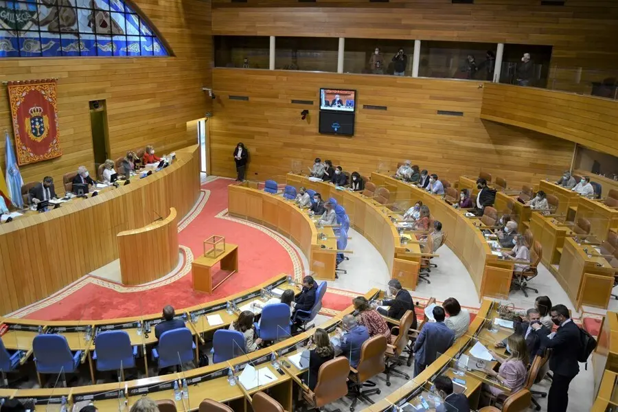 Imagen del pleno de la C&aacute;mara gallega