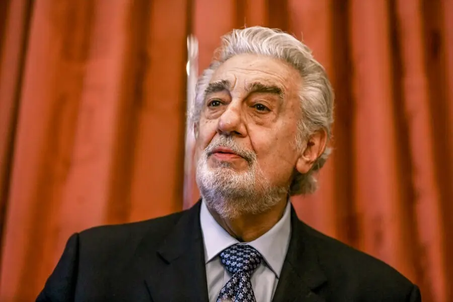 Archivo - El tenor Pl&aacute;cido Domingo, durante un acto el pasado mes de junio en Madrid.