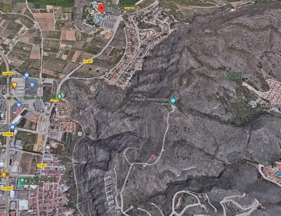 Aquopolis y monta&ntilde;a de Cullera (Valencia)
