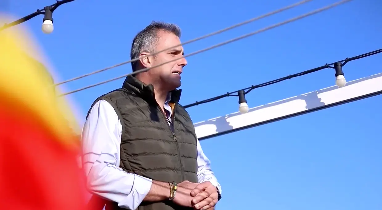 El secretario general de Vox, Javier Ortega Smith en la regina de Santander. / ALERTA