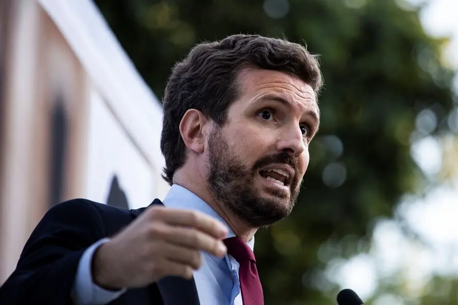El l&iacute;der del PP, Pablo Casado 