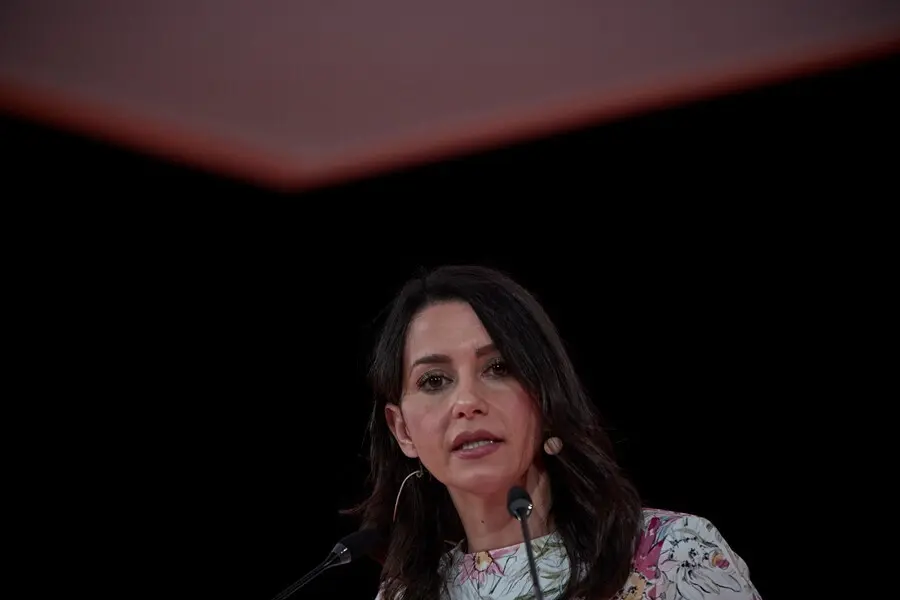 La presidenta de Ciudadanos, In&eacute;s Arrimadas, en la convenci&oacute;n pol&iacute;tica del partido celebrada en Madrid.