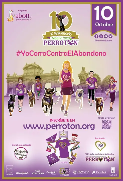 Cartel de la carrera multitudinaria