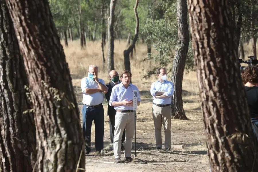 El alcalde de Madrid, Jos&eacute; Luis Mart&iacute;nez-Almeida, anuncia la plantaci&oacute;n de 100.000 &aacute;rboles