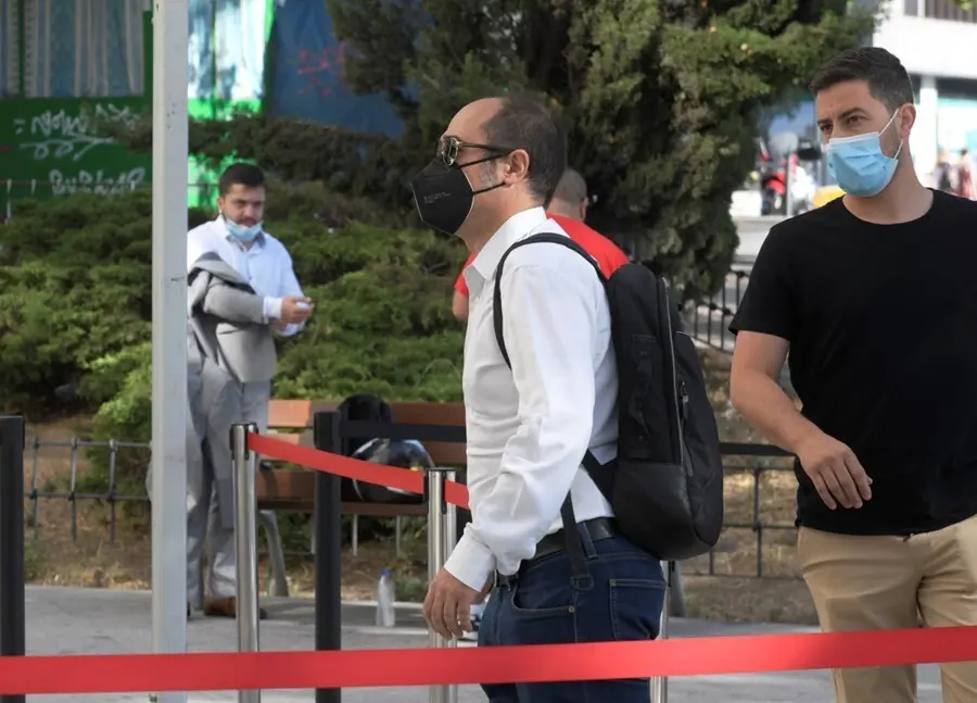 El tesorero de Podemos, Daniel de Frutos, acude a declarar por el caso 'ni&ntilde;era', en los Juzgados de Plaza Castilla, a 19 de julio de 2021, en Madrid (Espa&ntilde;a). 