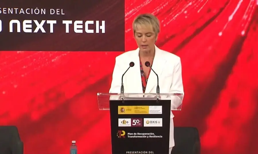 La secretaria de Estado de Digitalizaci&oacute;n e Inteligencia Artificial, Carme Artigas, durante la presentaci&oacute;n de NextTech