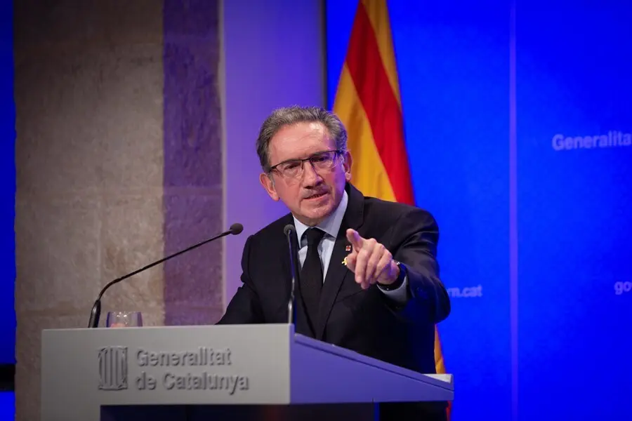 El conseller de Econom&iacute;a y Hacienda, Jaume Gir&oacute;, interviene en una rueda de prensa posterior a una reuni&oacute;n del Consell Executiu, a 20 de julio de 2021, en la Generalitat de Catalu&ntilde;a, Barcelona, Catalunya, (Espa&ntilde;a). Durante la rueda de prensa, la Generalit
