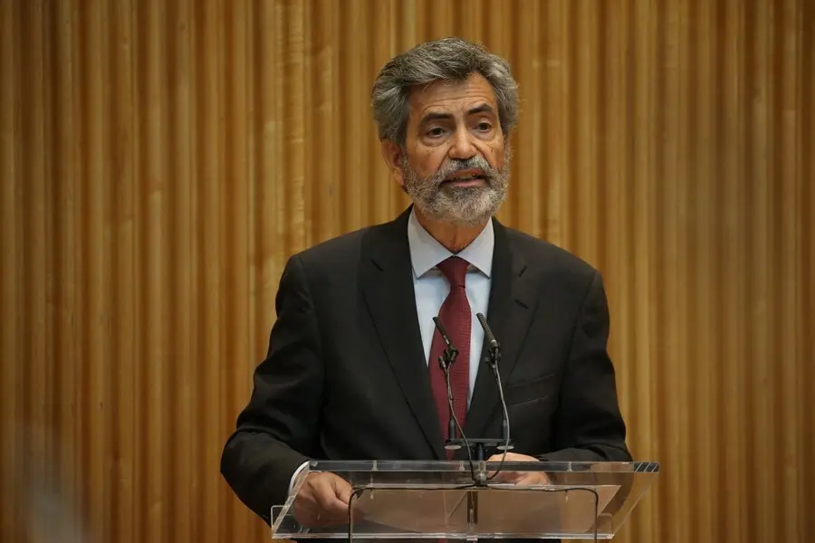 Archivo - El presidente del CGPJ, Carlos Lesmes, interviene en la jornada en el Congreso de los Diputados sobre el Estado Abierto,a 17 de mayo de 2021, en Madrid (Espa&ntilde;a). 