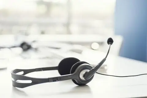 Cascos de un teleoperador