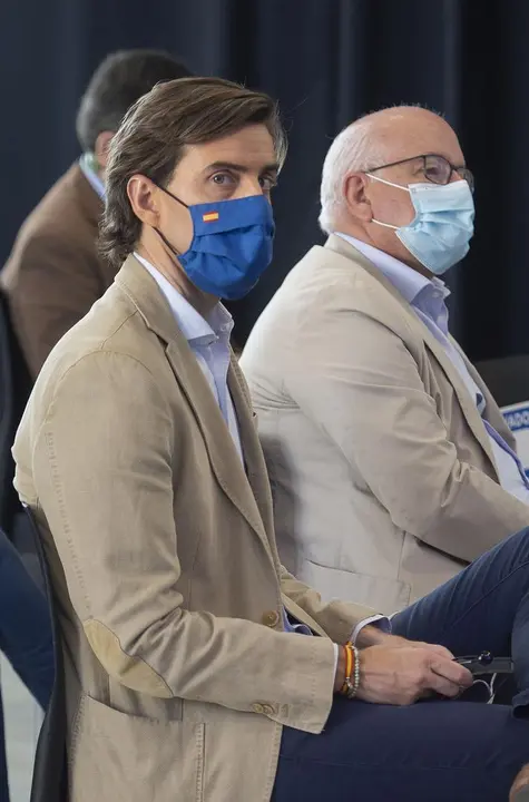 El vicesecretario de Comunicaci&oacute;n del PP, Pablo Montesinos,  participa en las jornadas 'Los retos de las democracias descentralizadas: Espa&ntilde;a y Alemania', en el C&iacute;rculo de Bellas Artes, a 16 de julio de 2021, en Madrid (Espa&ntilde;a).