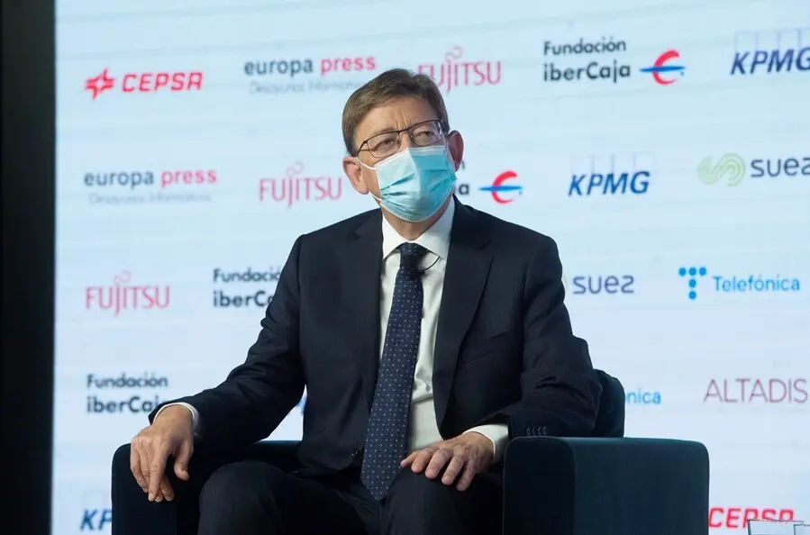 El presidente de la Generalitat valenciana, Ximo Puig, protagoniza un Desayuno Informativo de Europa Press en el Auditorio El Beatriz Madrid, a 21 de julio de 2021, en Madrid (Espa&ntilde;a).