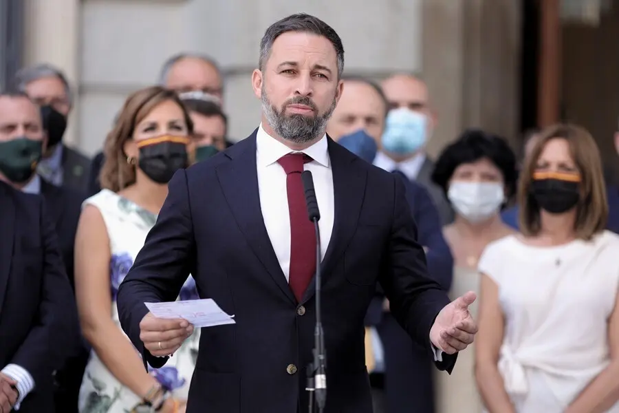 El presidente de Vox, Santiago Abascal