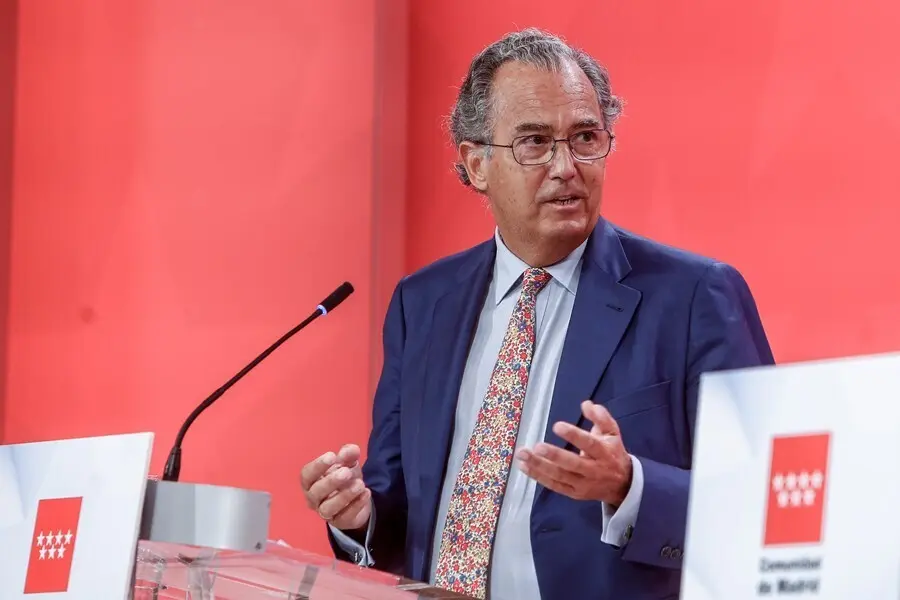 El consejero de Educaci&oacute;n, Universidades, Ciencia y portavoz de la Comunidad de Madrid, Enrique Ossorio.