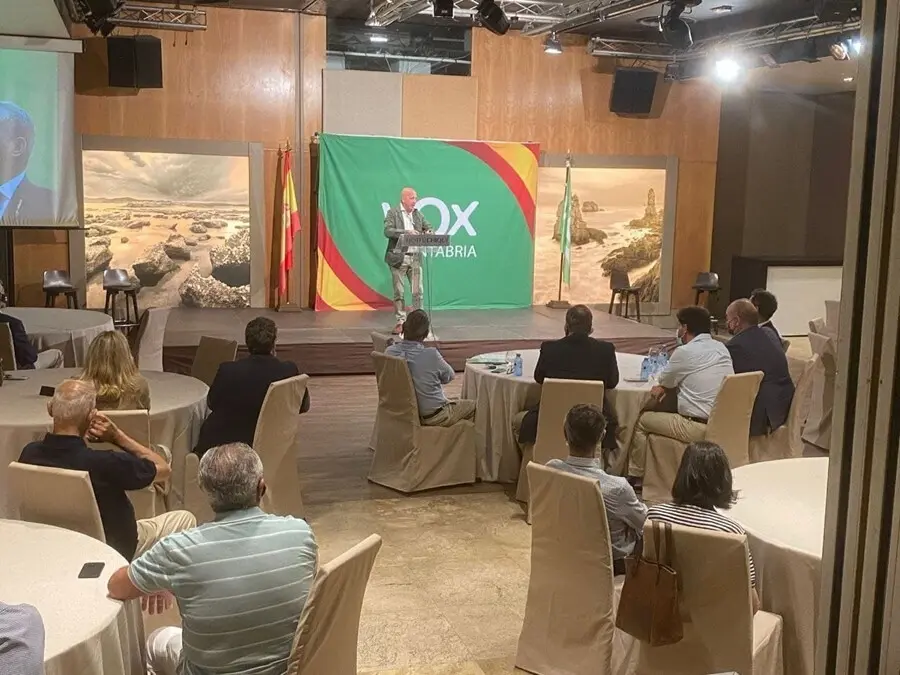 El presidente de Vox en Cantabria, Ricardo Garrudo.
