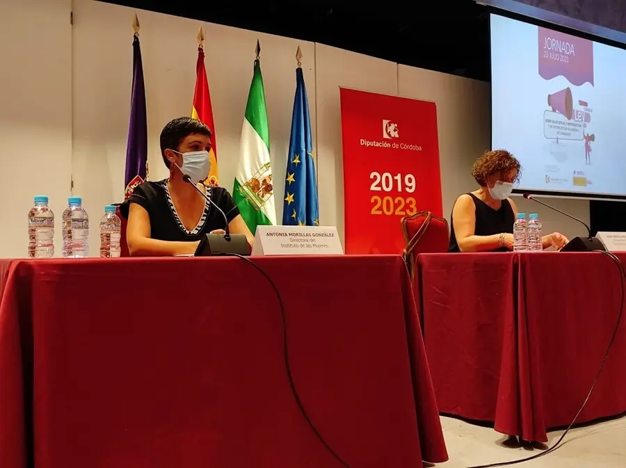 La directora del Instituto de las Mujeres, Mar&iacute;a Antonia Morillas, en la Diputaci&oacute;n de C&oacute;rdoba.