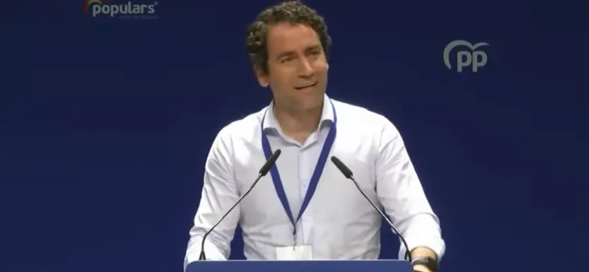 El secretario general del PP, Teodoro Garc&iacute;a Egea, en el 16 Congreso Auton&oacute;mico de la formaci&oacute;n en Baleares.