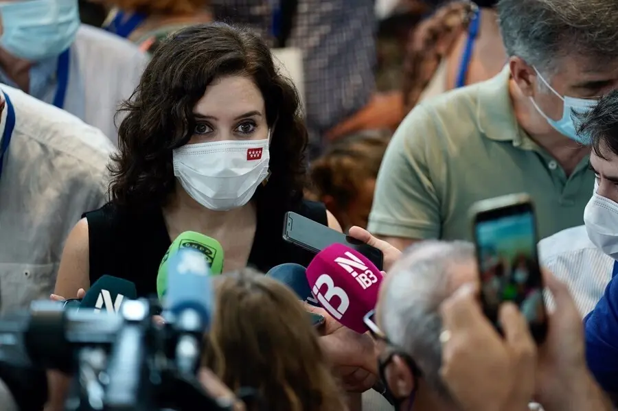 La presidenta de la Comunidad de Madrid, Isabel D&iacute;az Ayuso, en Mallorca.