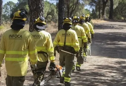 Bomberos del Infoca.