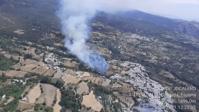Incendio en La Taha