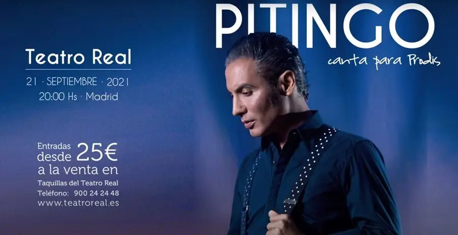 La Fundaci&oacute;n Prodis anuncia un concierto solidario del artista Pitingo en el Teatro Real el pr&oacute;ximo 21 de septiembre, donde cantar&aacute; a beneficio de la Fundaci&oacute;n para mejorar el futuro de muchas personas con discapacidad intelectual.