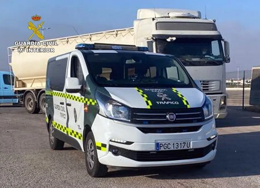 Imagen del cami&oacute;n interceptado