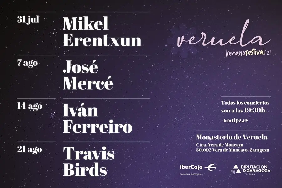 El concierto de Mikel Erentxun abre este s&aacute;bado el festival Veruela Verano 2021.